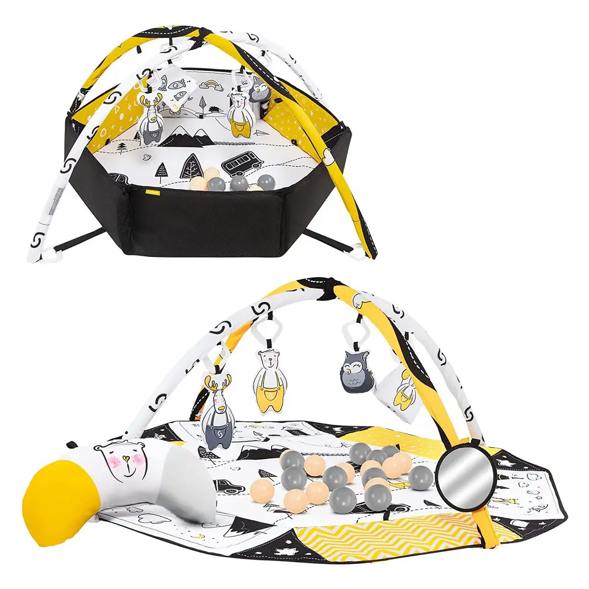 Covoras senzorial si educativ 3 in 1 Skiddou Smil [9]