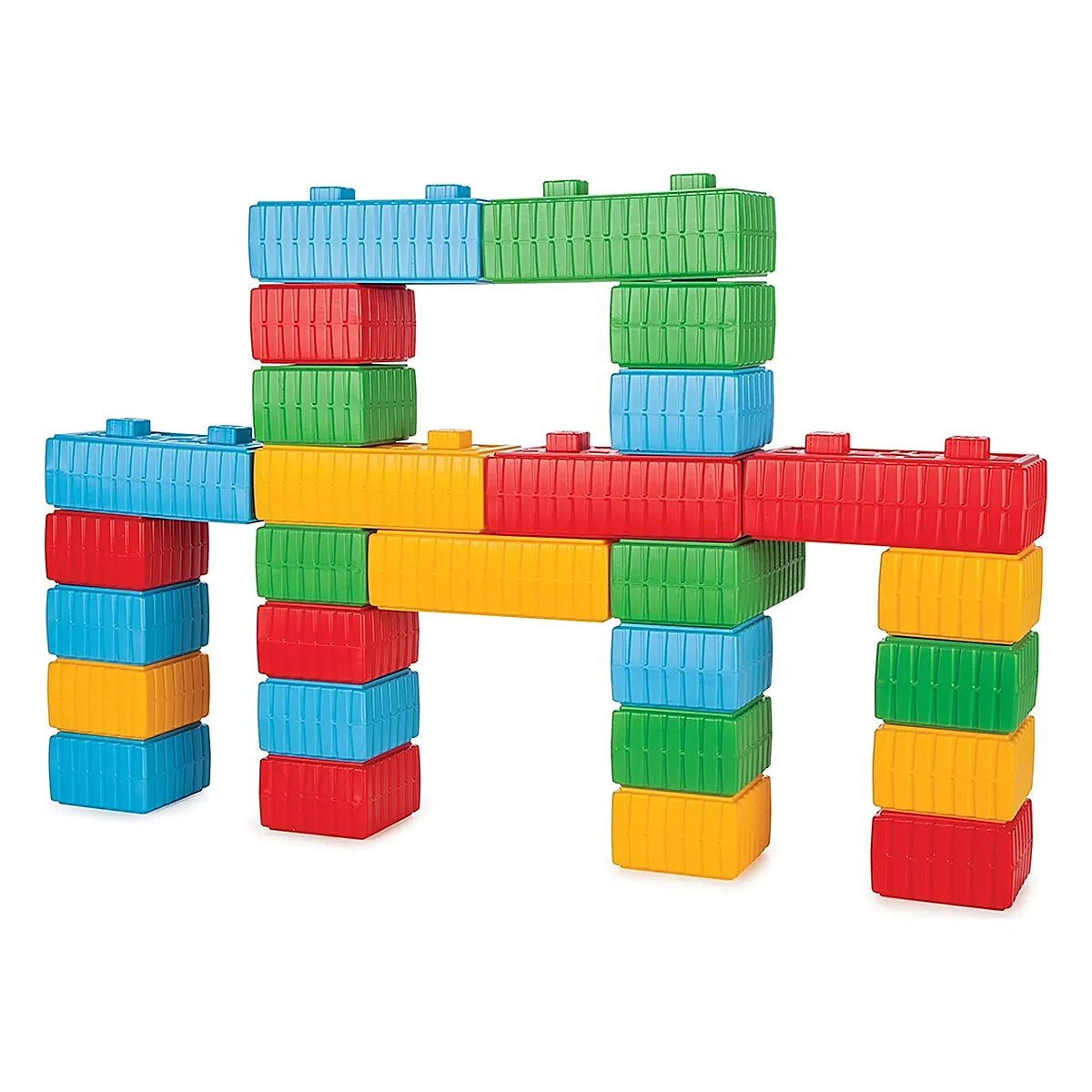 Cuburi de construit Brick Blocks and Car Set 43 piese Pilsan 3 ani + [2]