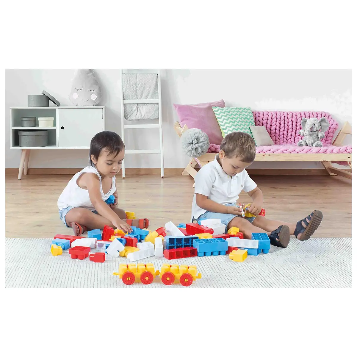 Cuburi de construit din plastic - 50 piese DOLU 1 an+ [2]