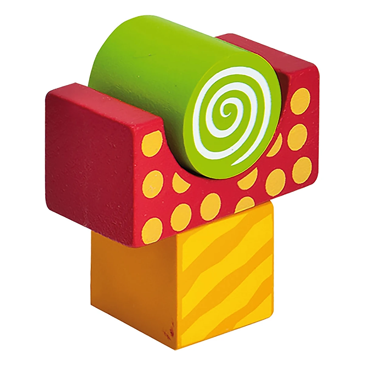 Cuburi de lemn in galetusa Wooden Blocks 50 piese Eichhorn 2 ani + [4]