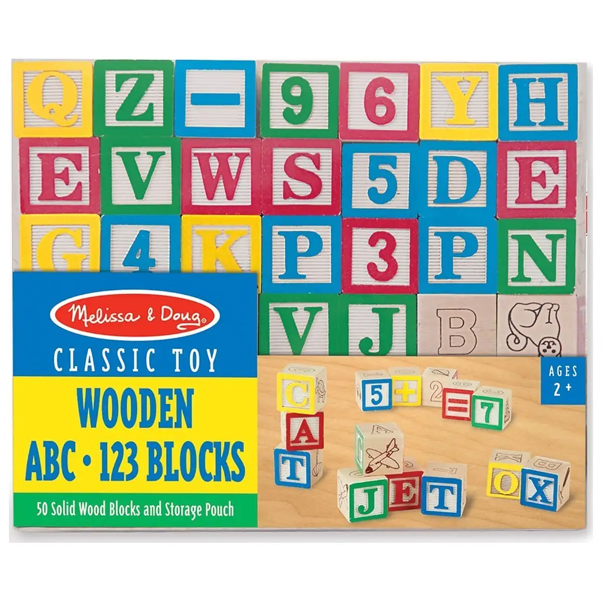 Cuburi litere si numere - 50 buc Melissa & Doug [2]
