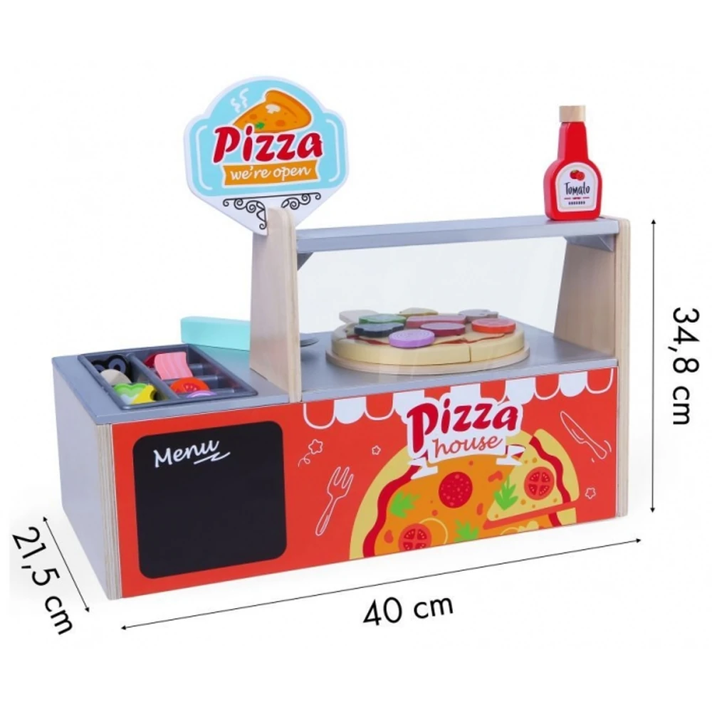 Cuptor pentru pizza din lemn + accesorii Ecotoys [7]