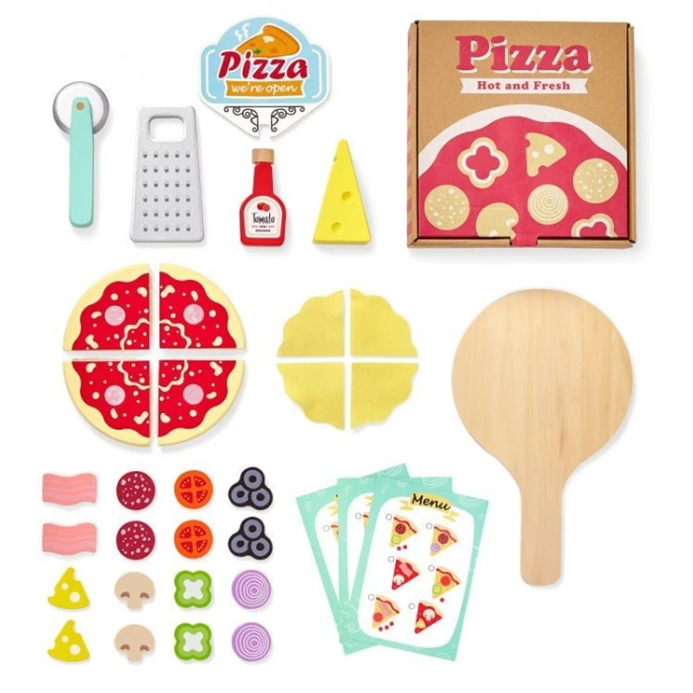 Cuptor pentru pizza din lemn + accesorii Ecotoys [5]