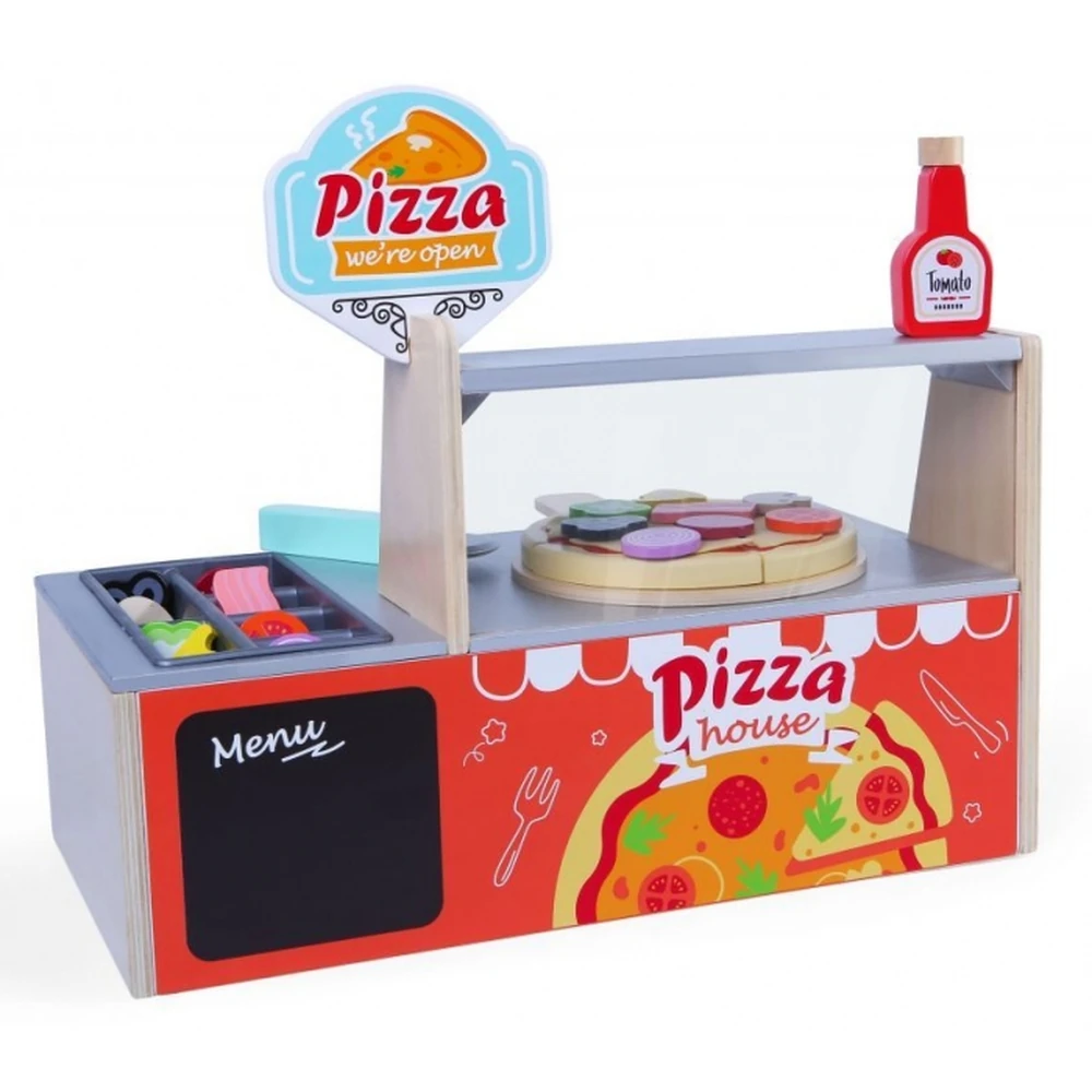 Cuptor pentru pizza din lemn + accesorii Ecotoys [6]