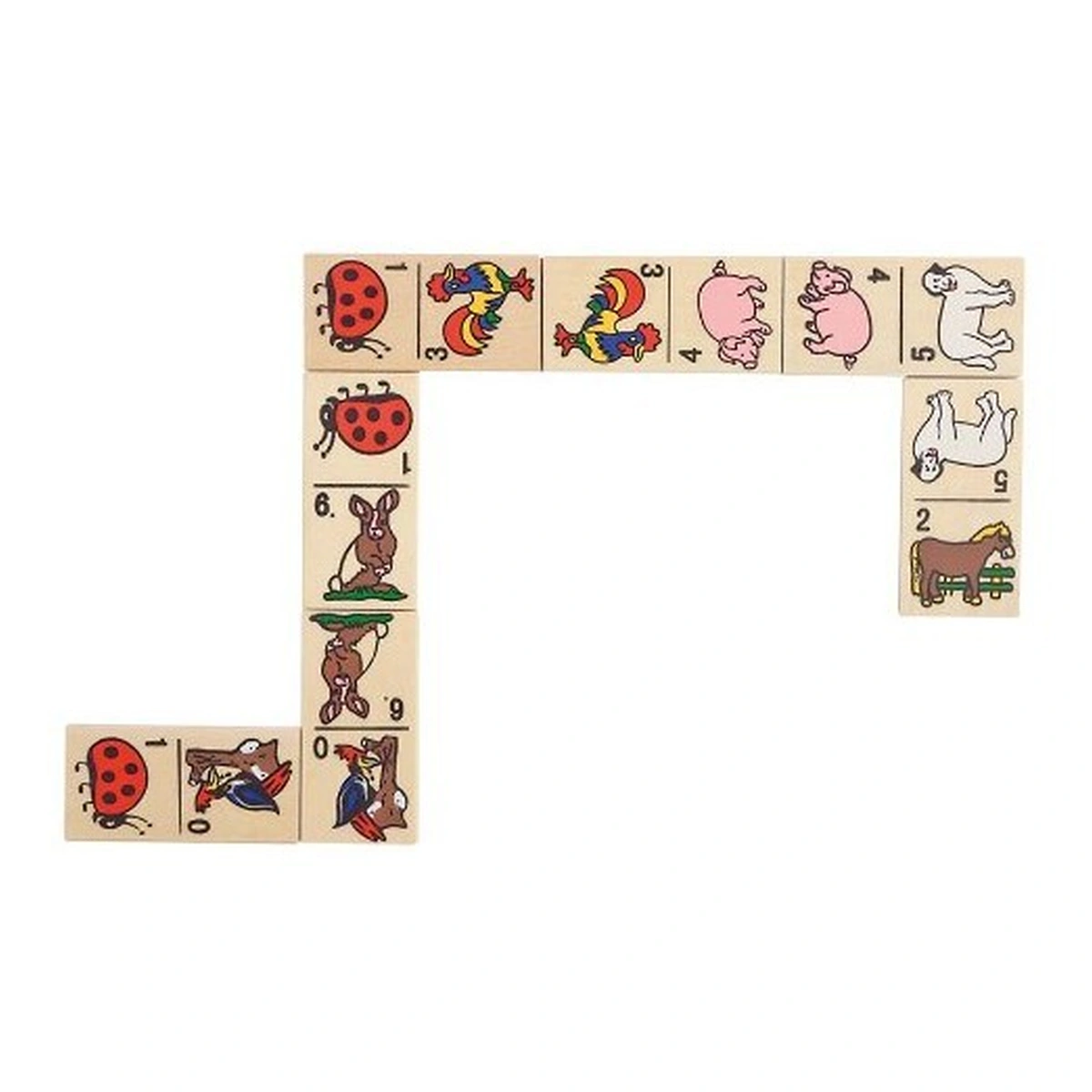 Domino Animale in cutie de lemn [3]