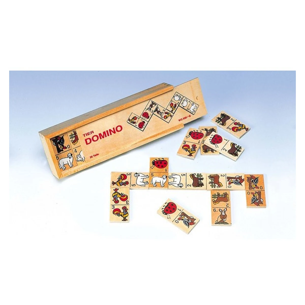 Domino Animale in cutie de lemn [2]