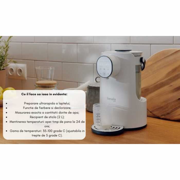 Espressor pentru lapte praf, Lionelo, Baby Presto, Alb [35]