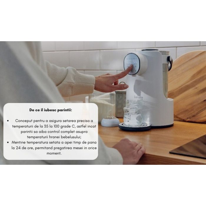 Espressor pentru lapte praf, Lionelo, Baby Presto, Alb [36]