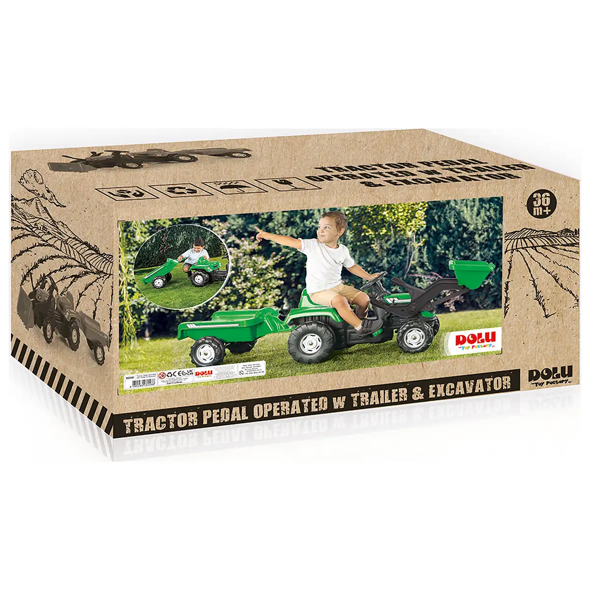 Excavator cu pedale si remorca DOLU 3 ani+ [5]