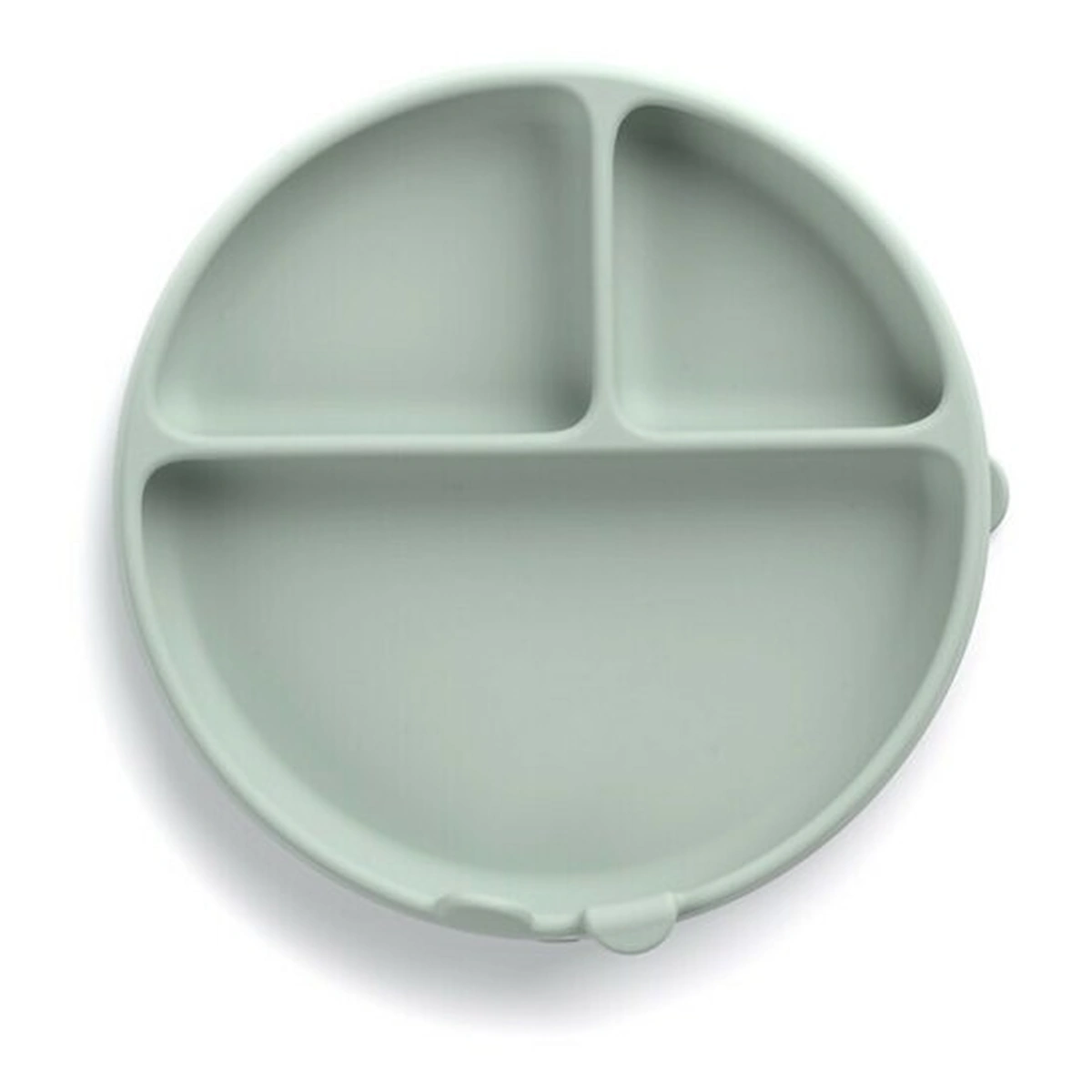 Farfurie BLW, Jane, Din silicon, Cu ventuze, 17 x 17 x 4 cm, BPA Free, Mint [2]