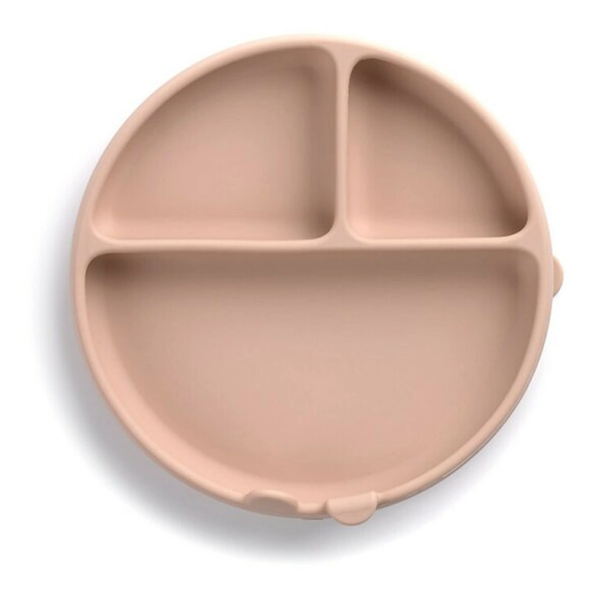 Farfurie BLW, Jane, Din silicon, Cu ventuze, 17 x 17 x 4 cm, BPA Free, Pale [2]