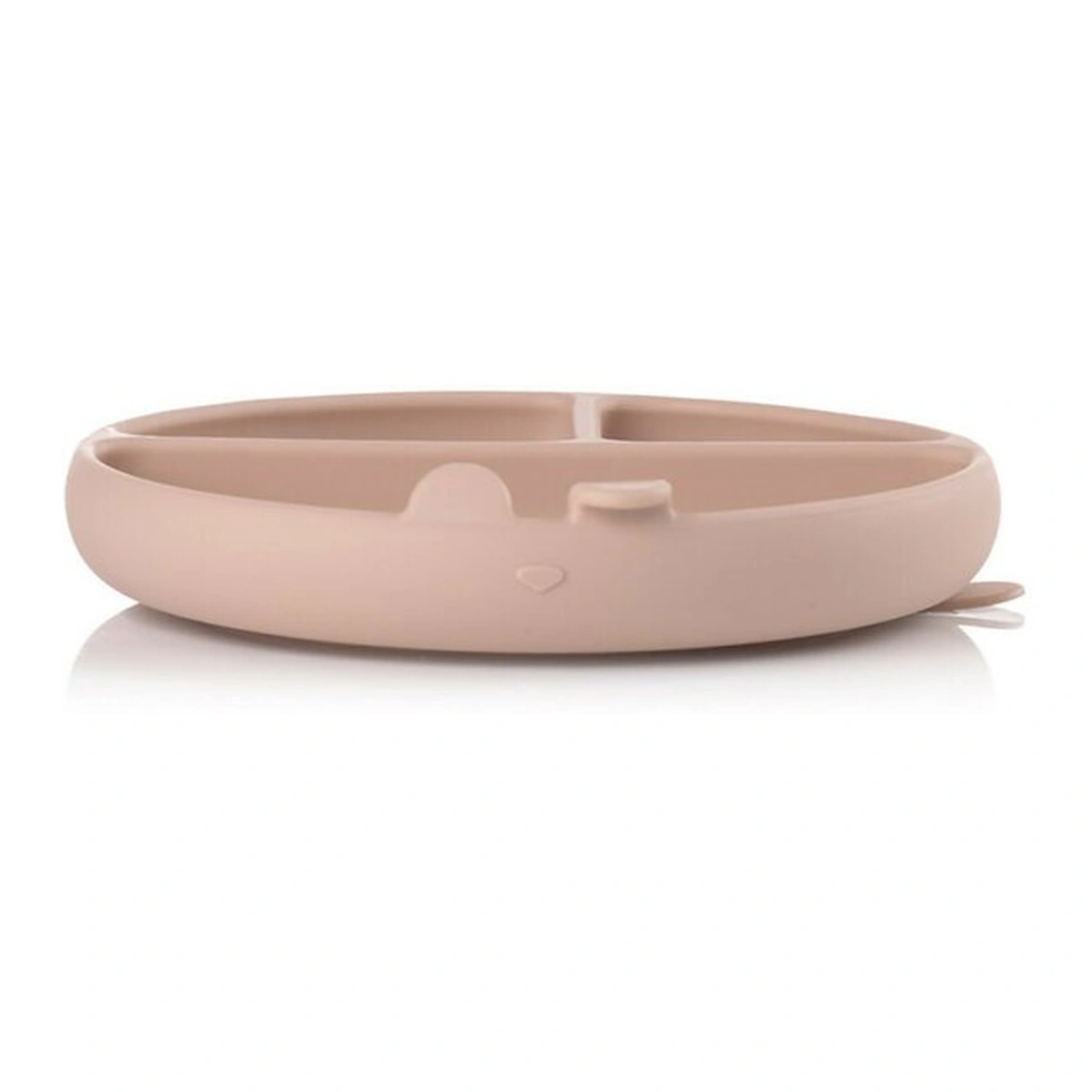 Farfurie BLW, Jane, Din silicon, Cu ventuze, 17 x 17 x 4 cm, BPA Free, Pale [3]