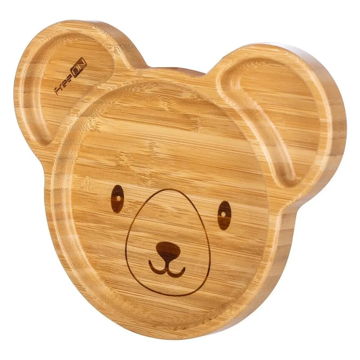 Farfurie compartimentata din bambus, Cu ventuza - Bear [2]