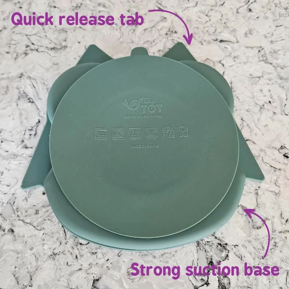 Farfurie diversificare din silicon - Bufnita [2]