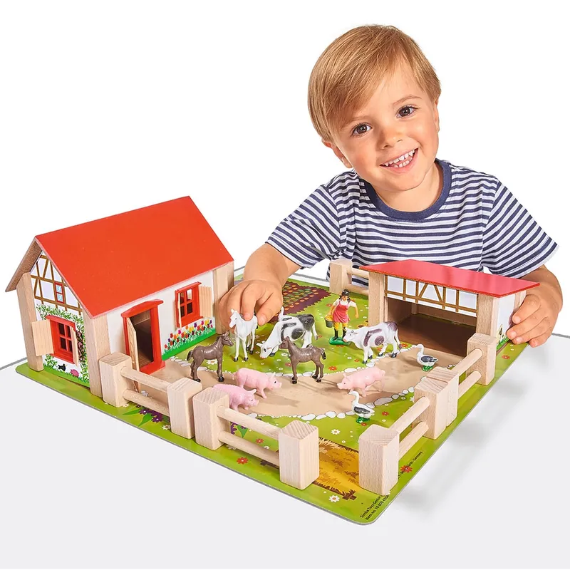 Ferma din lemn Eichhorn 39x36x14 cm cu accesorii [4]