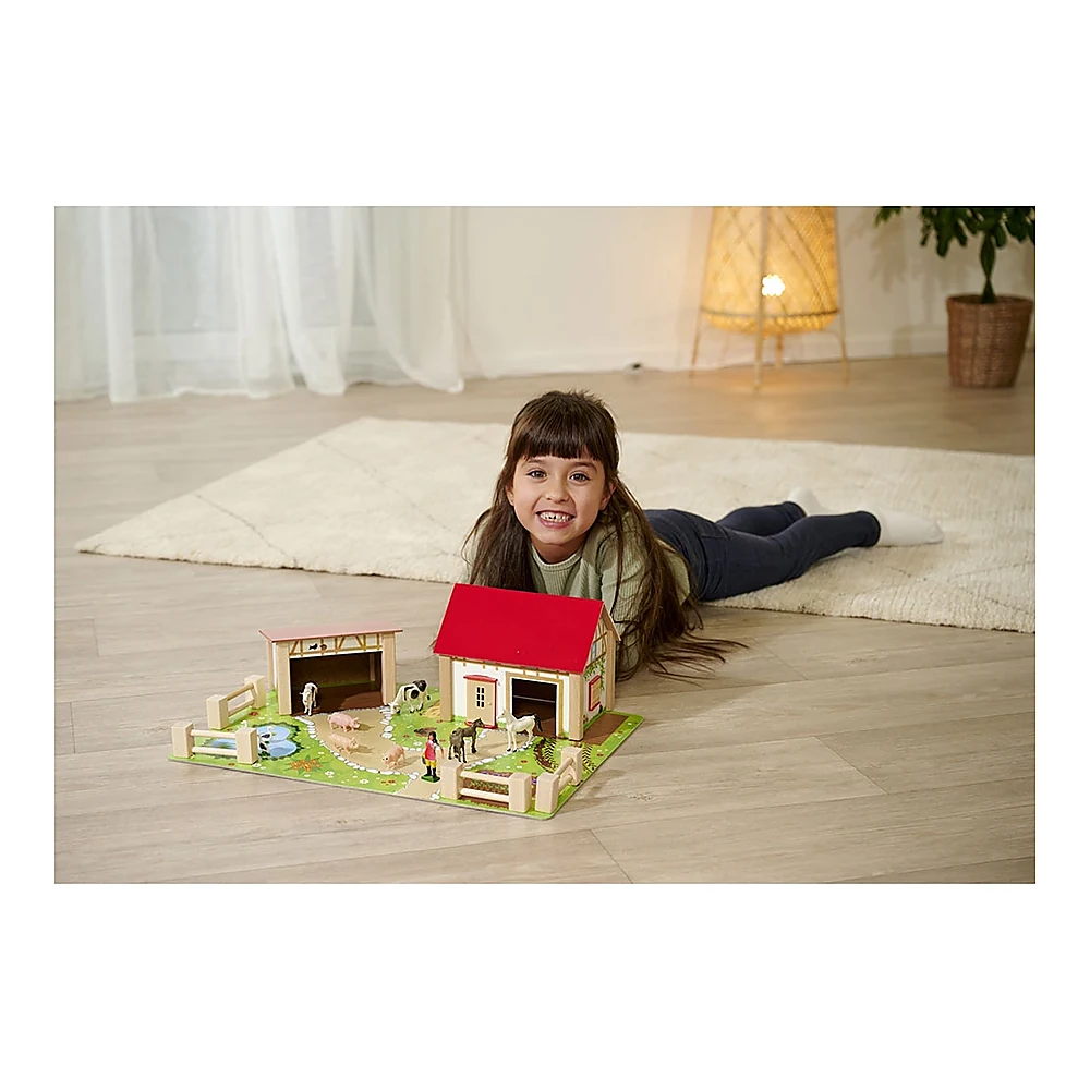 Ferma din lemn Eichhorn 51x36x17 cm cu 20 accesorii [12]