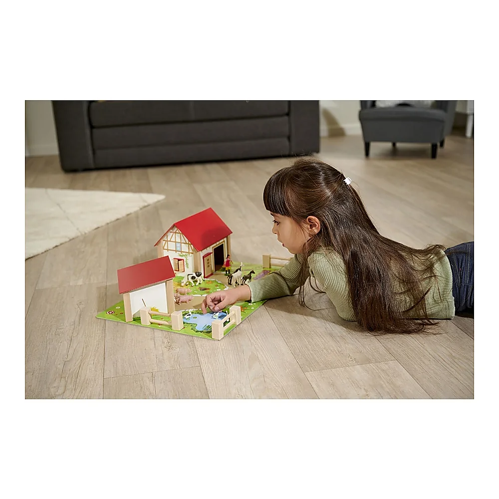 Ferma din lemn Eichhorn 51x36x17 cm cu 20 accesorii [11]