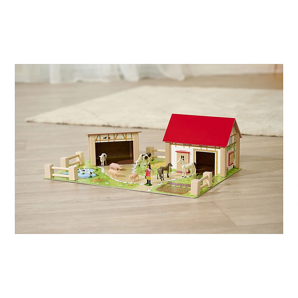 Ferma din lemn Eichhorn 51x36x17 cm cu 20 accesorii [3]