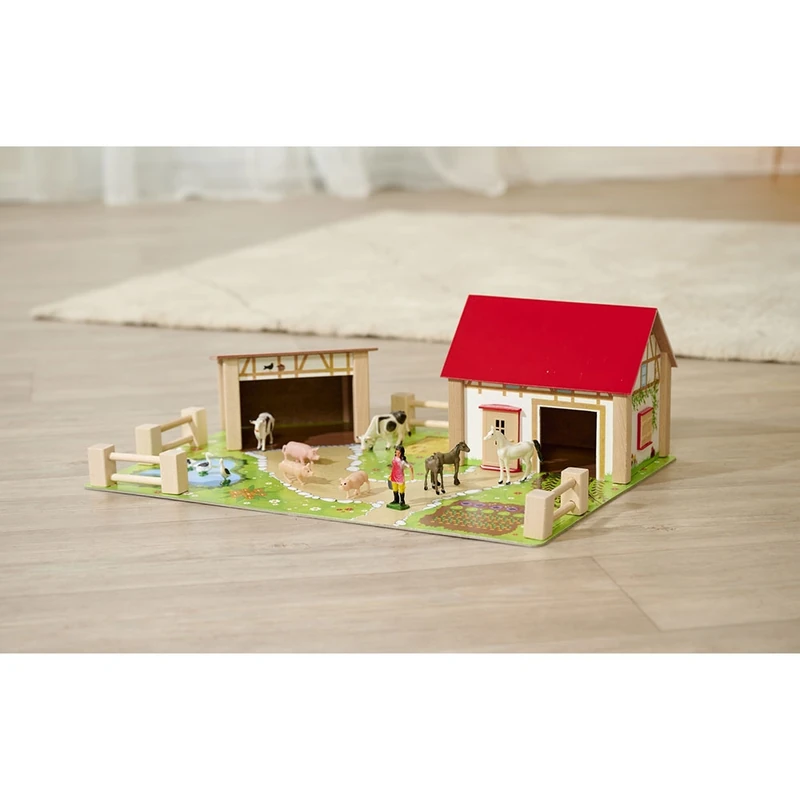 Ferma din lemn Eichhorn 51x36x17 cm cu 20 accesorii [6]