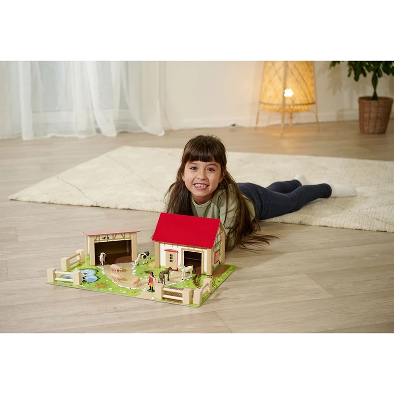 Ferma din lemn Eichhorn 51x36x17 cm cu 20 accesorii [8]