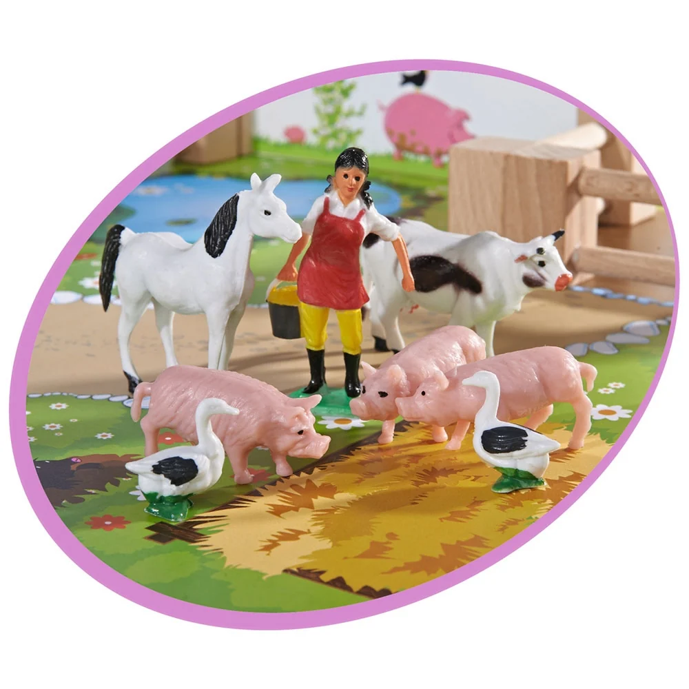 Ferma din lemn Eichhorn 51x36x17 cm cu accesorii [2]