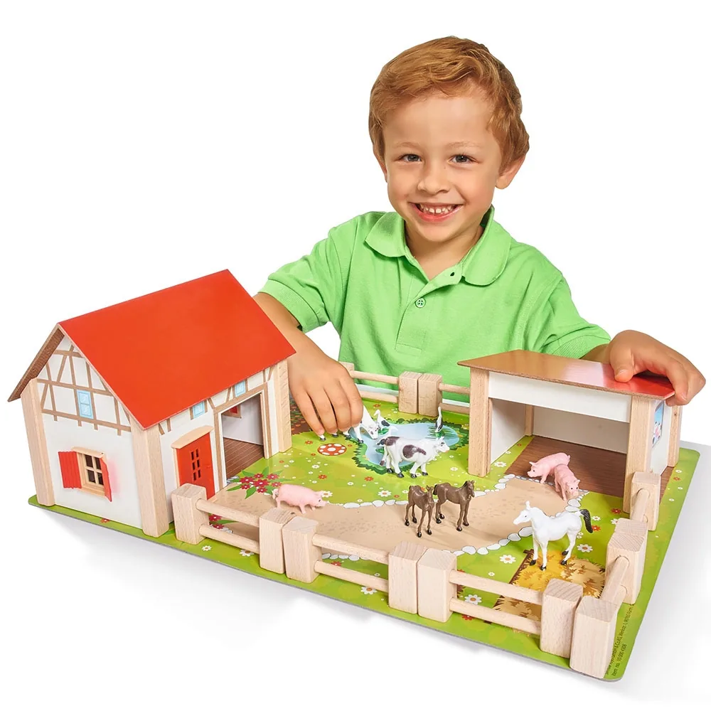 Ferma din lemn Eichhorn 51x36x17 cm cu accesorii [3]