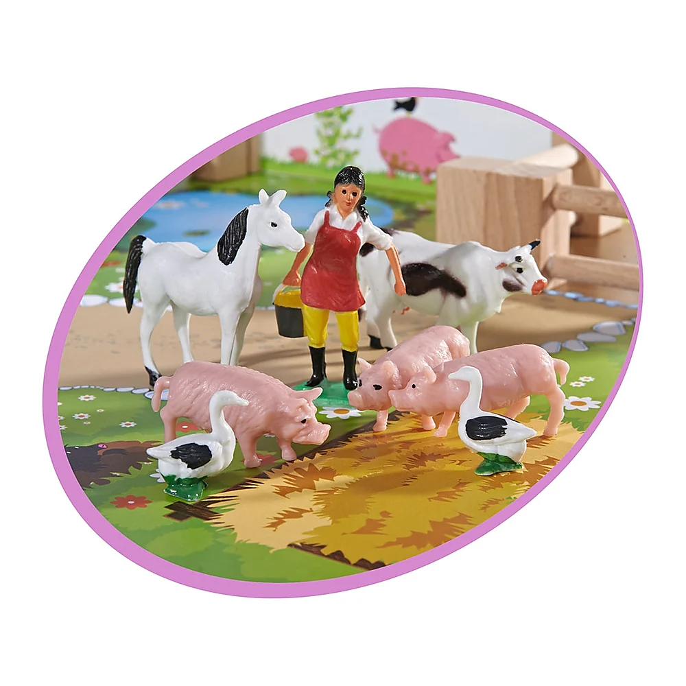 Ferma din lemn Eichhorn 51x36x17 cm cu accesorii [2]