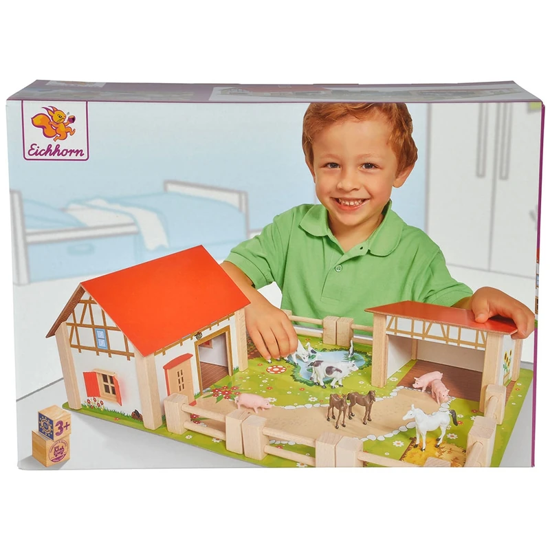 Ferma din lemn Eichhorn 51x36x17 cm cu accesorii [5]
