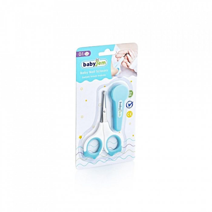 Forfecuta pentru bebelusi cu suport protectie Bleu BabyJem [3]