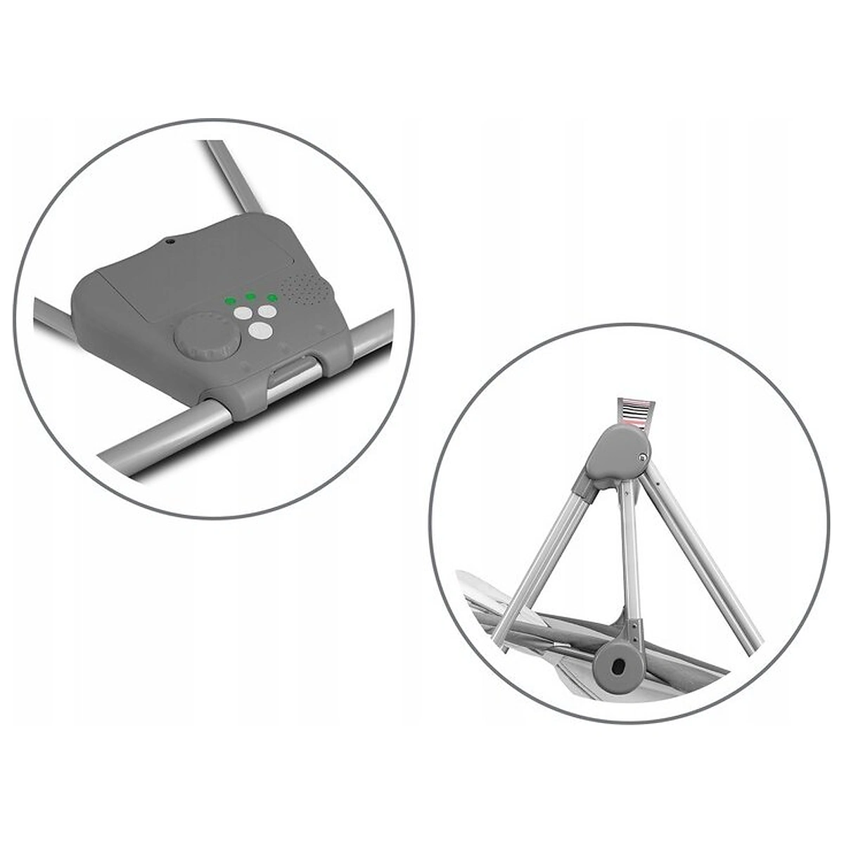 Fotoliu balansoar, Lionelo, Otto Cozy, Cu melodii, Cu 5 viteze de balansare, Cu temporizator, 57x55 cm, Gri 2 ani [17]