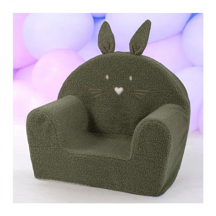 Fotoliu din burete, Bubaba, Bunny, Pentru copii, 9 luni-5 ani, Green [3]