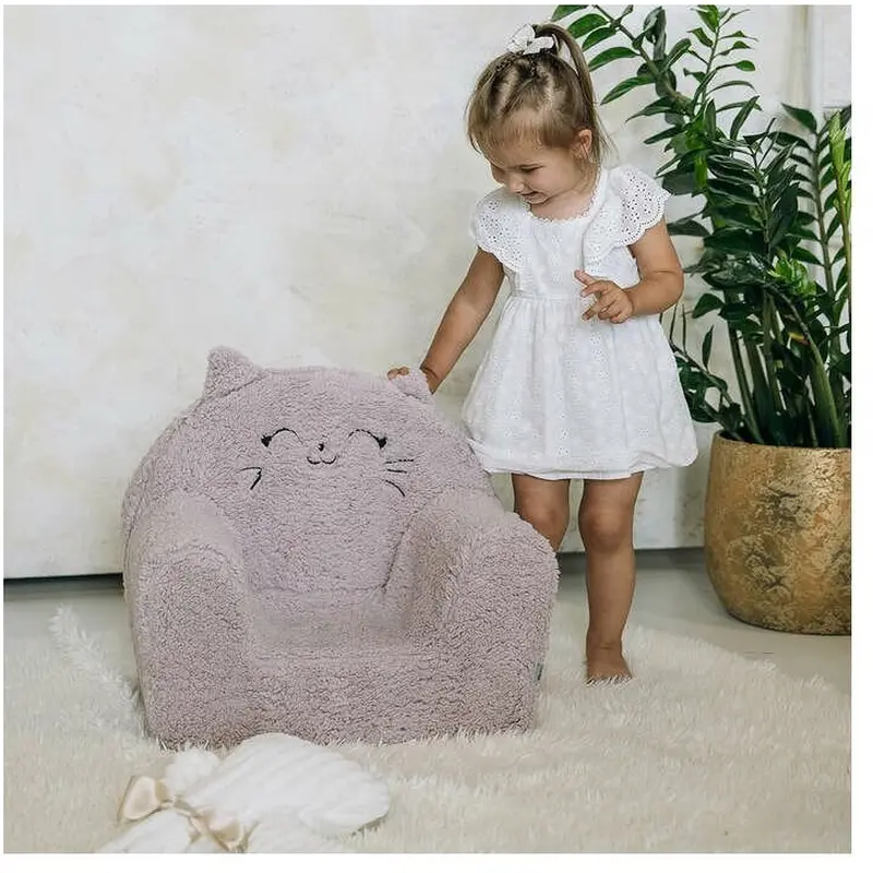 Fotoliu din burete, Bubaba, Cozy Kitty, Pentru copii, 9 luni-5 ani, Pink [2]