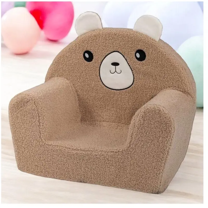Fotoliu din burete, Bubaba, Cozy Teddy, Pentru copii, 9 luni-5 ani, Brown [3]