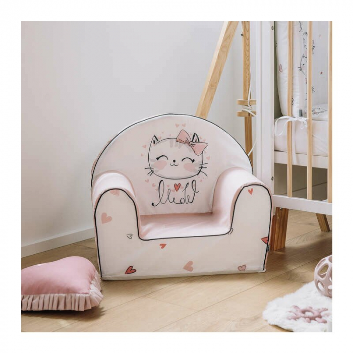 Fotoliu din burete, Bubaba, Kitty, Pentru copii, 9 luni-5 ani, Pink [2]