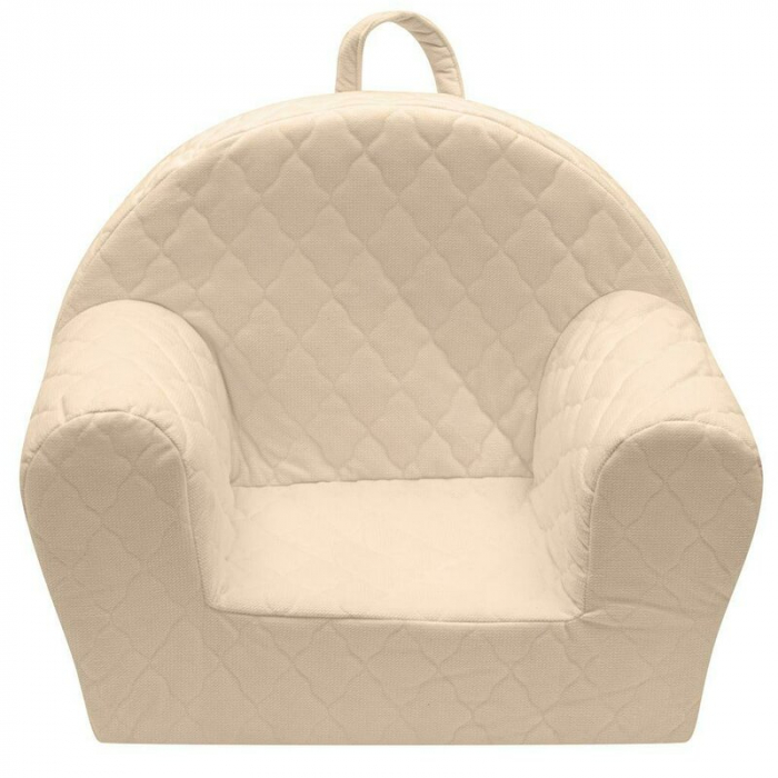 Fotoliu pentru copii, New Baby, Clouds, Cu buzunar lateral si Husa detasabila, 9 luni - 5 ani, Beige [3]