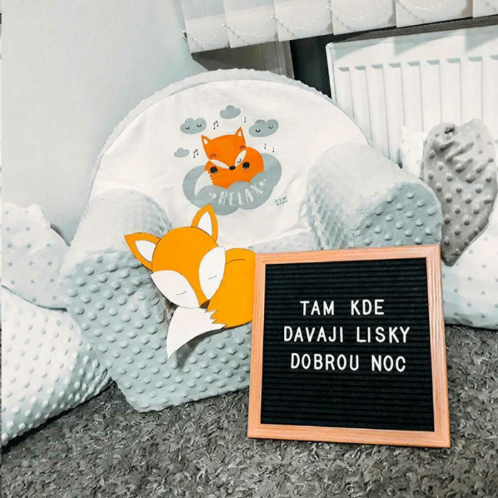 Fotoliu pentru copii, New Baby, Fox, 9 luni - 5 ani, Cu Husa detasabila, Gray [12]