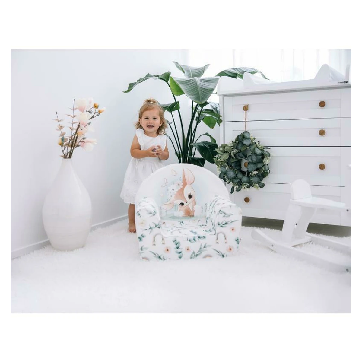 Fotoliu pentru copii, Bubaba, Green Magic, 9 luni - 5 ani, Cu Husa detasabila [4]