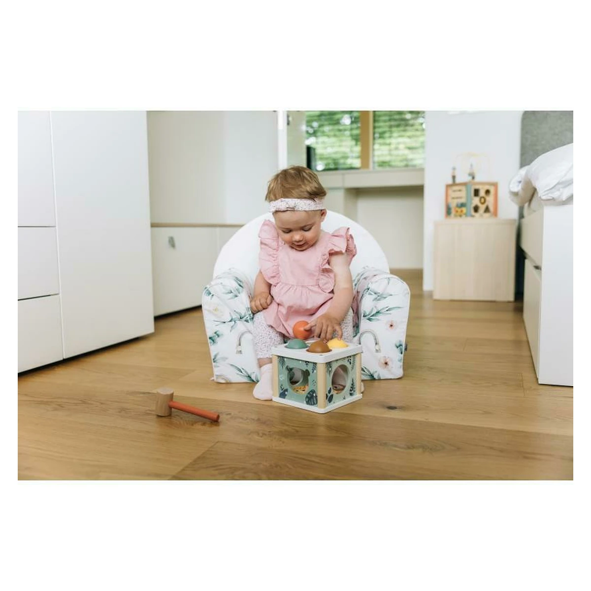 Fotoliu pentru copii, Bubaba, Green Magic, 9 luni - 5 ani, Cu Husa detasabila [5]