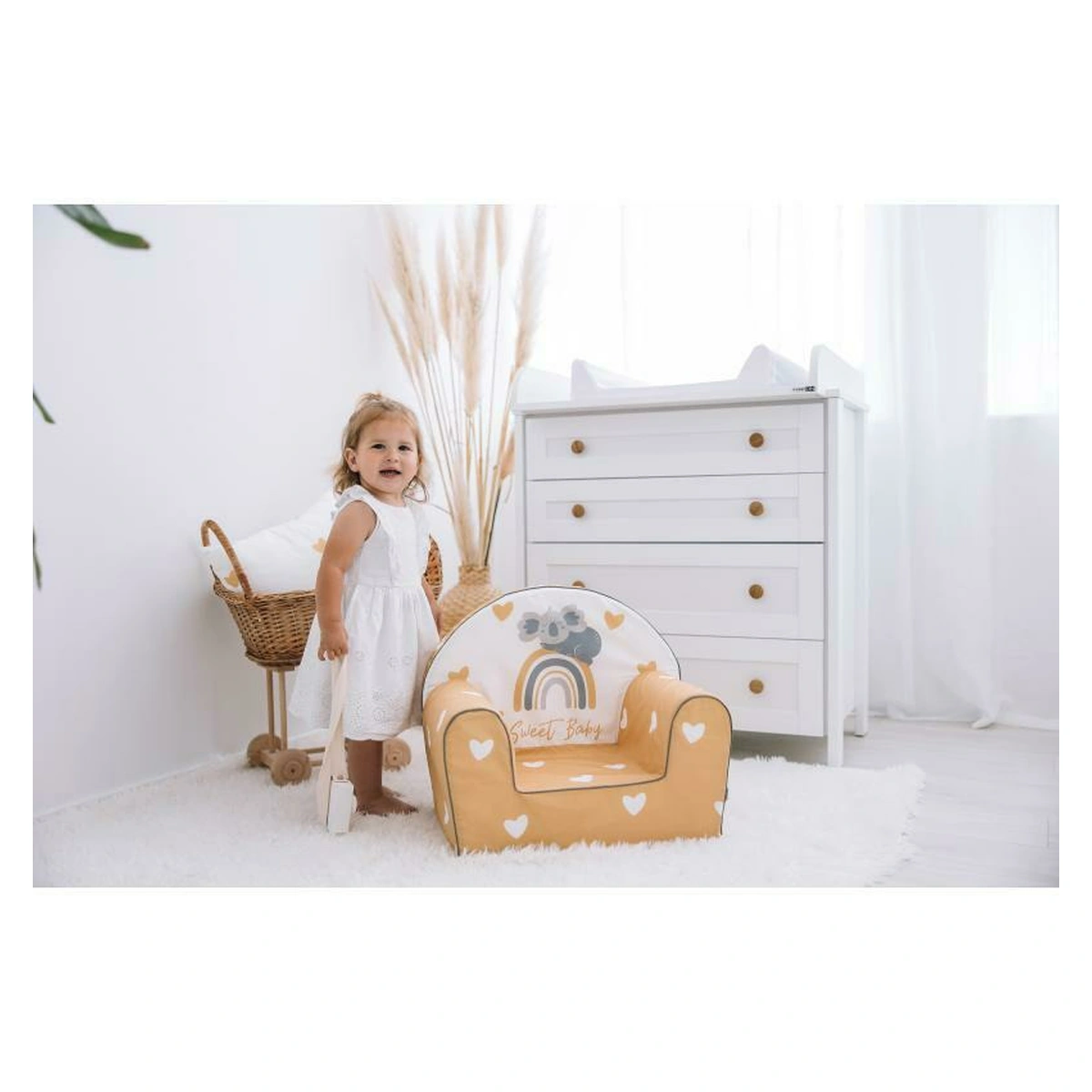 Fotoliu pentru copii, Bubaba, Green Magic, 9 luni - 5 ani, Cu Husa detasabila [6]