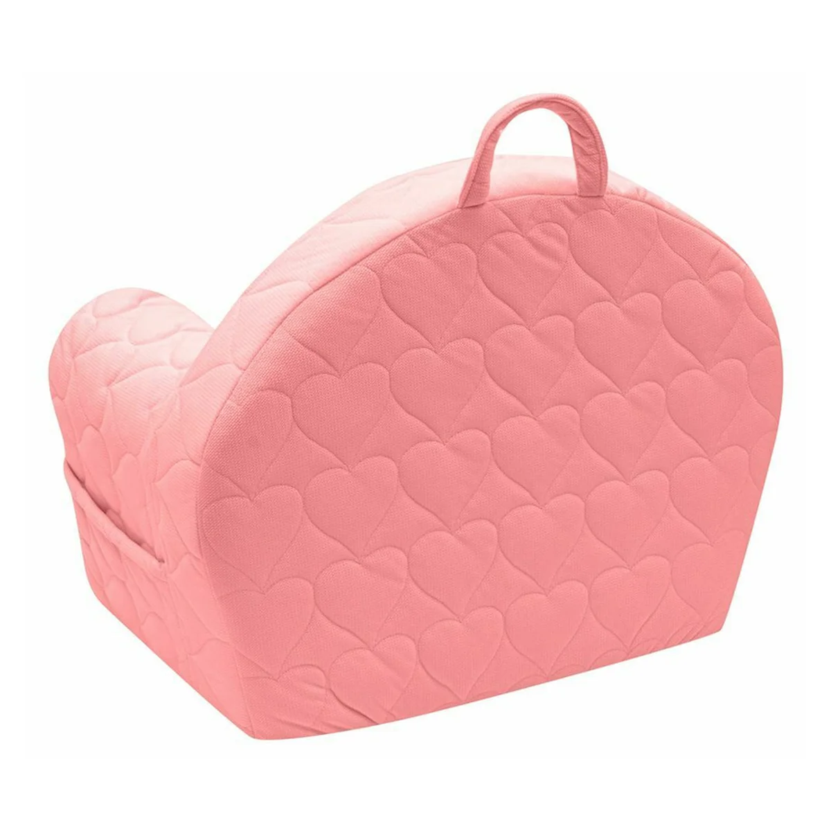 Fotoliu pentru copii, New Baby, Hearts, Cu buzunar lateral si Husa detasabila, 9 luni - 5 ani, Pink [4]