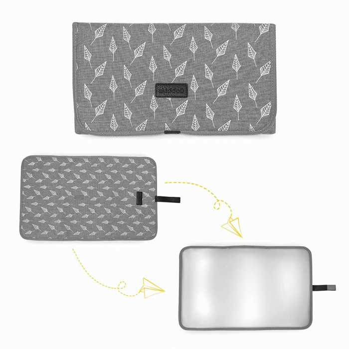 Geanta multifunctionala pentru parinti Skiddou Ingrid, Evening Shadow, Gri-Negru [6]