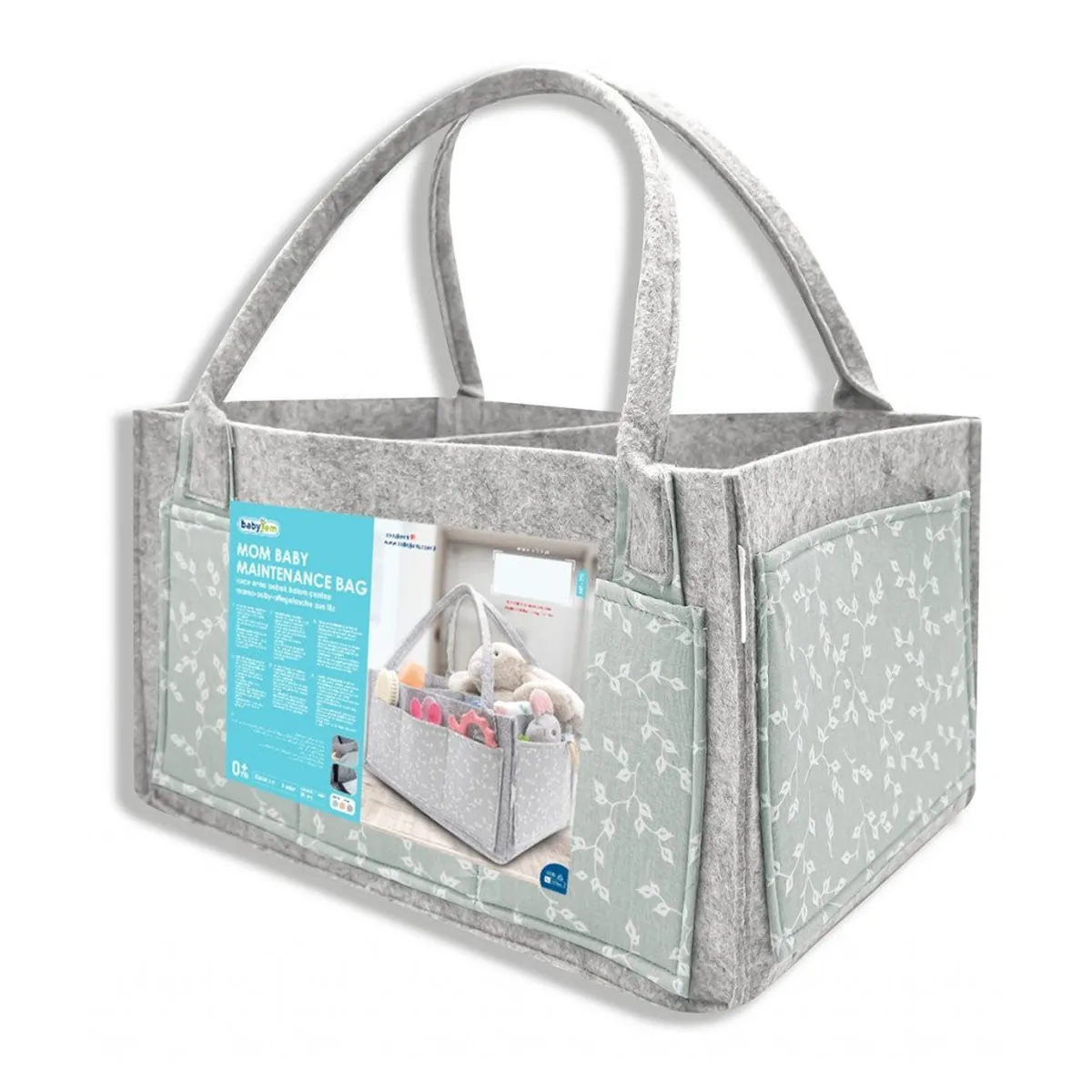 Geanta organizator scutece si accesorii copii/bebelusi BabyJem (Culoare: Verde) [7]