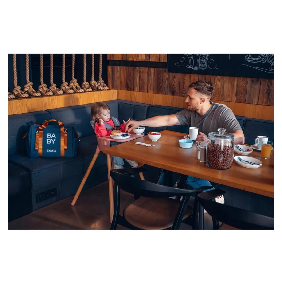 Geanta pentru mamici Ida Cu multiple compartimente, Negru [26]