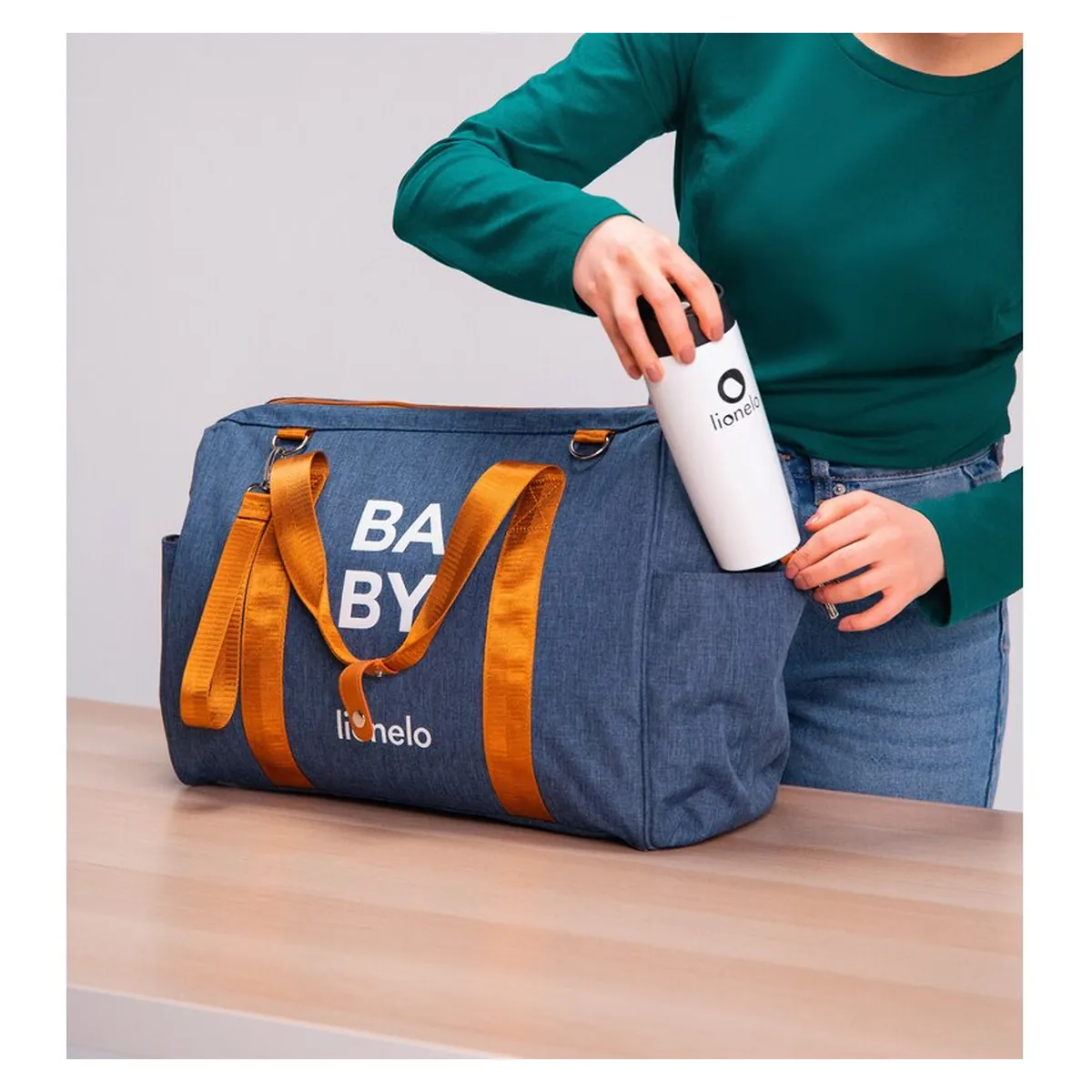 Geanta pentru mamici Ida Cu multiple compartimente, Negru [21]