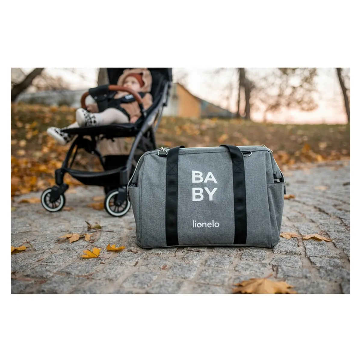 Geanta pentru mamici Ida Cu multiple compartimente, Negru [25]