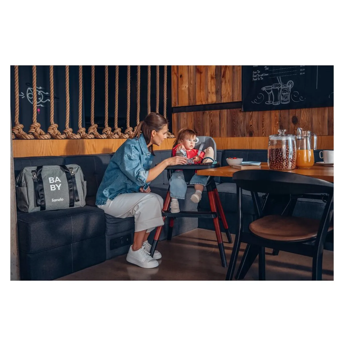 Geanta pentru mamici Ida Cu multiple compartimente, Negru [27]