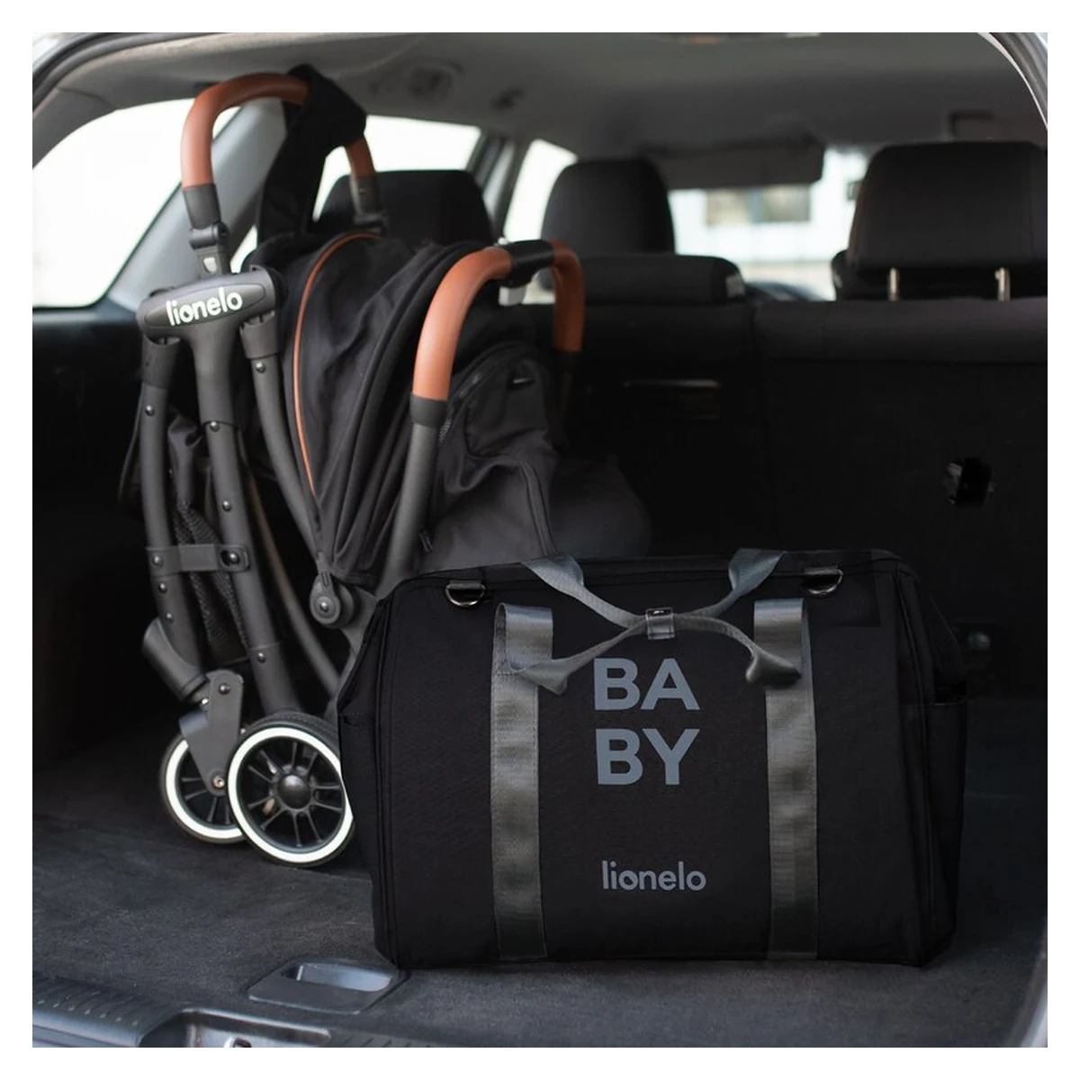 Geanta pentru mamici Ida Cu multiple compartimente, Negru [17]