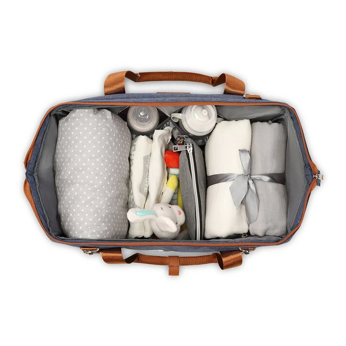 Geanta pentru mamici, Lionelo, Ida, Cu multiple compartimente, Albastru [6]