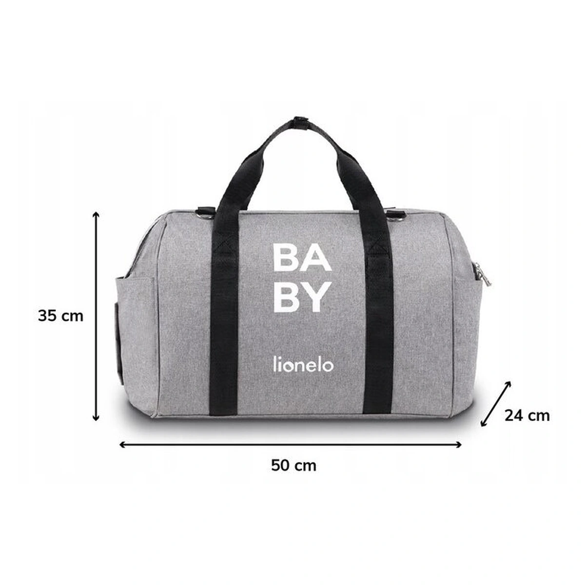 Geanta pentru mamicI, Lionelo, Ida, Cu multiple compartimente, Gri [16]