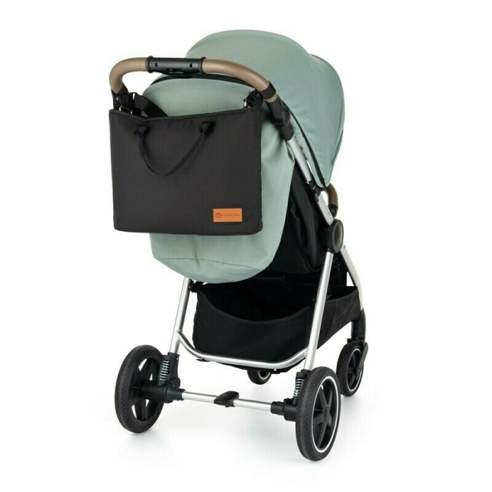 Geanta pentru mamici, Petite&Mars, Impermeabila, Cu 4 compartimente, 45 x 30 x 12 cm, Negru [11]